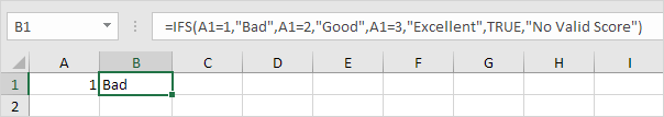 First Ifs Function in Excel, Value 1 First Ifs Function in Excel, Value 1