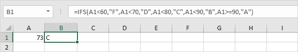 Second Ifs Function, Value 73