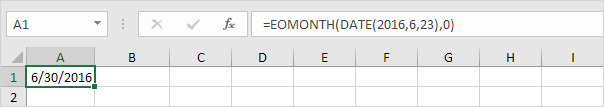 EOMONTH and DATE