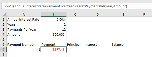 Principal And Interest Factor Chart