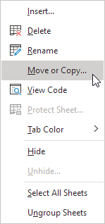 Move or Copy feature