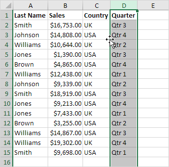 How to Move Columns in Excel (In Easy Steps) How To Move Columns In Excel (In Easy Steps)