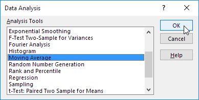 Select Moving Average