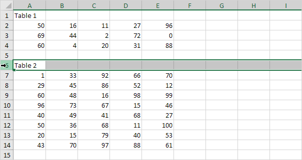 Select First Row