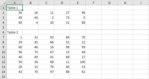 Excel Manual