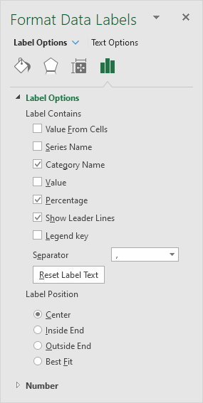 Format Data Labels