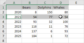 Select Non-adjacent Cells