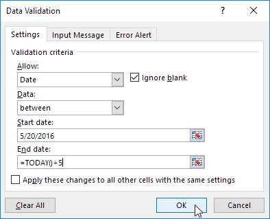 Reject Invalid Dates In Excel Easy Excel Tutorial
