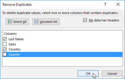 Select Columns