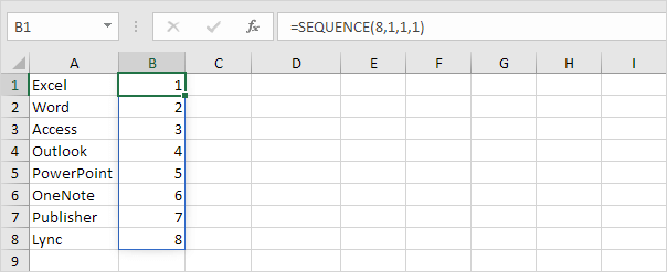 SEQUENCE function