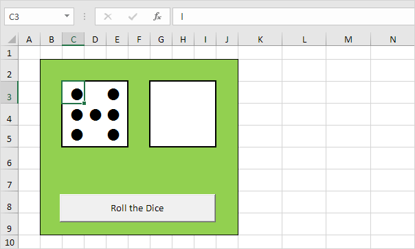 How to Roll two Dice in Excel