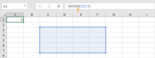 ROWS function