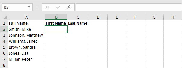 Separate Strings Example