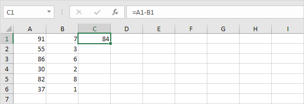 Relative Reference in excel