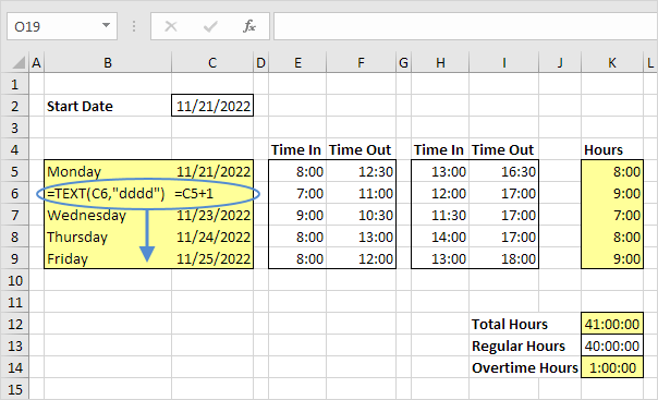 Employee Timesheet Template Excel from www.excel-easy.com