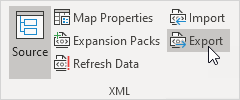 Export XML file