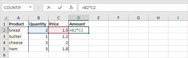 Relative Reference Example In excel