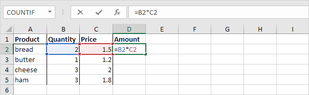 Relative Reference Example