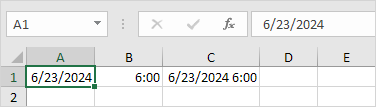 Date and Time in Excel