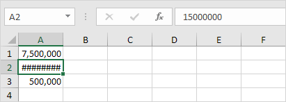 excel may be error