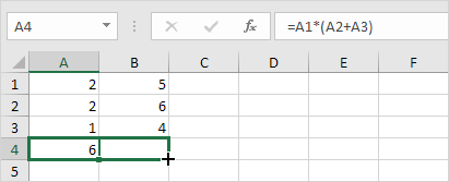 Drag an Excel Formula