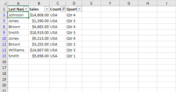 How to Filter in Excel (In Easy Steps)