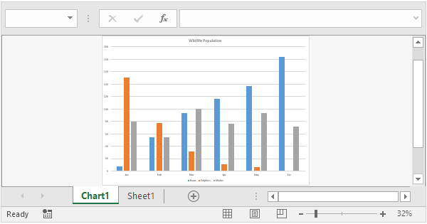 Excel Embedded Chart Definition