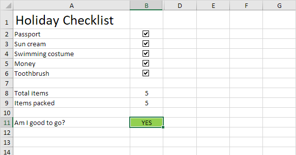 How to insert a check mark in Excel : 5 methods to check off items