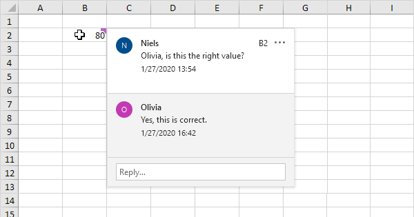 Insert Comments in Excel (In Easy Steps)