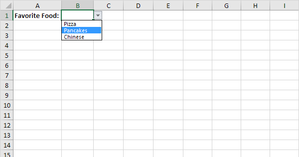 Create Drop-down Lists in Excel (In Easy Steps)