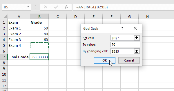 How To Use Goal Seek In Excel For Multiple Cells Mager Guys