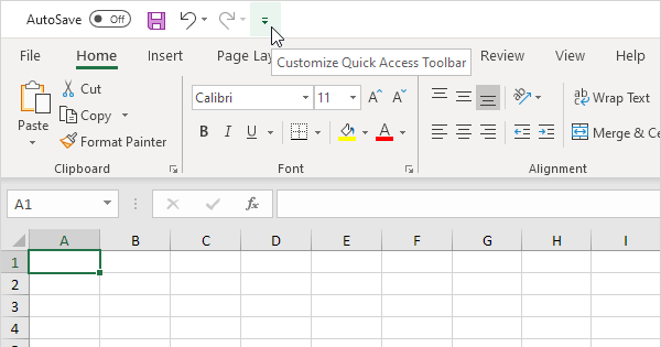 Quick Access Toolbar In Excel In Simple Steps