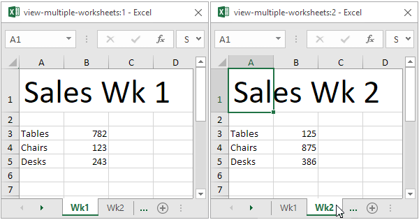 View Multiple Worksheets in Excel In Easy Steps 