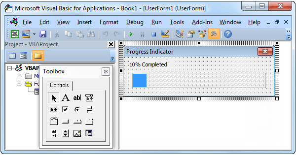 Progress Indicator In Excel Vba Easy Excel Macros