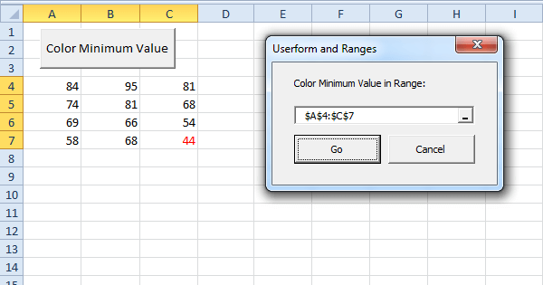 Excel VBA Userform and Ranges - Easy Excel Macros
