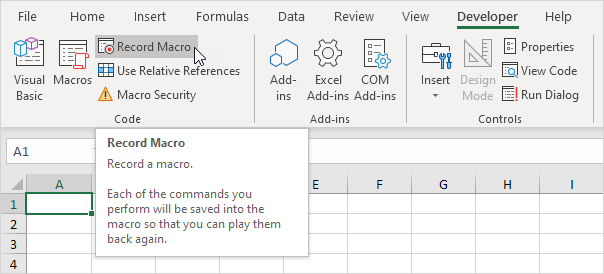 How To Create An Excel Macro File