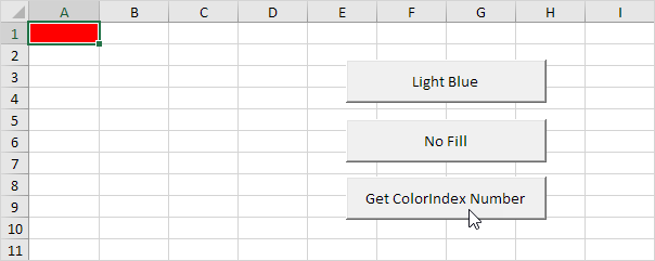 Excel vba range color fill