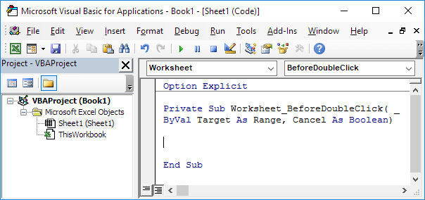 Excel VBA BeforeDoubleClick Event - Easy Excel Macros