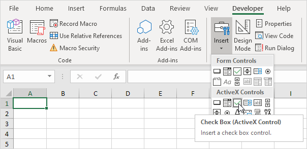 Insert a Check Mark in Excel (In Easy Steps)