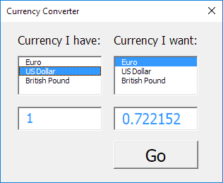 Currency Converter in Excel VBA
