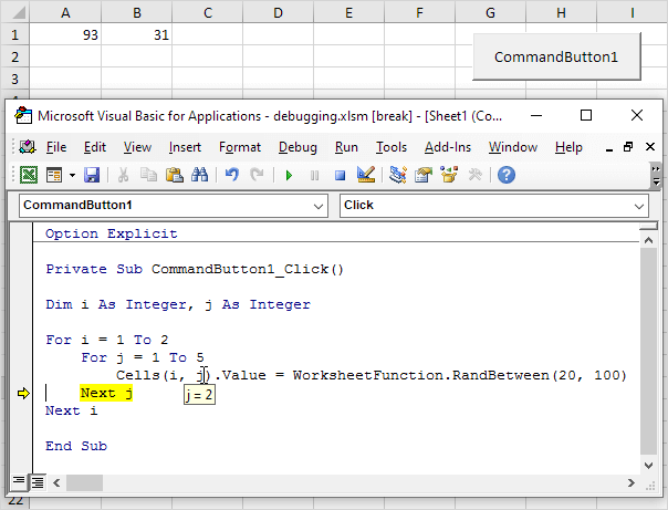 Debugging In Excel Vba Easy Excel Macros