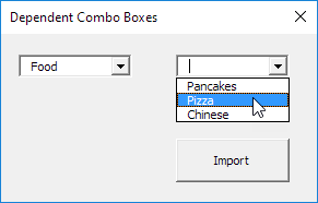Dependent Combo Boxes in Excel VBA