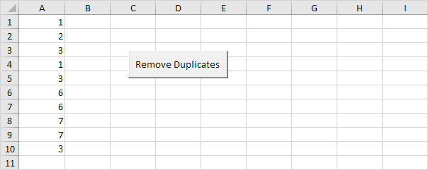 Remove Duplicates in Excel VBA