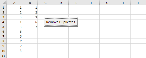 Remove Duplicates Result