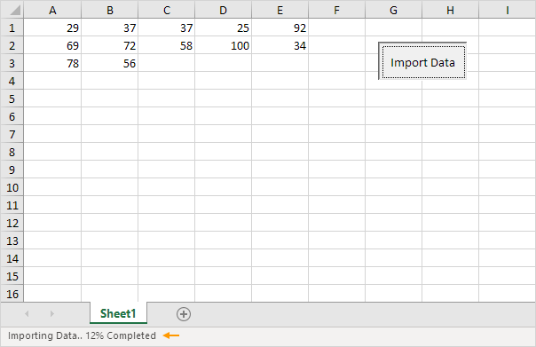 Excel Vba Statusbar Property Easy Excel Macros