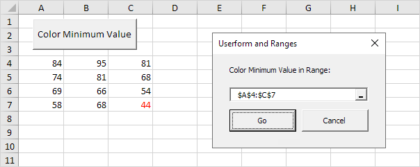 Userform and Ranges Result