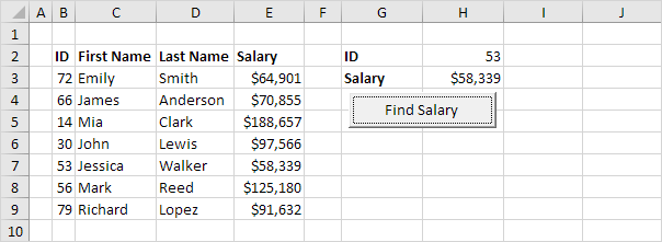 VBA Vlookup Result